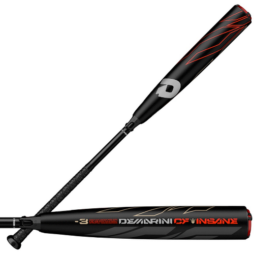 2019 DeMarini CF Insane Endloaded Composite BBCOR Baseball Bat, -3 Drop, 2-5/8 in Barrel, WTDXCIC-19